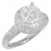 3.58 Ct Women's Round Cut Diamond Engagement Ring 